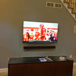 TV and speaker install