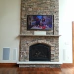 Fireplace TV Install with 5.1 surround sound