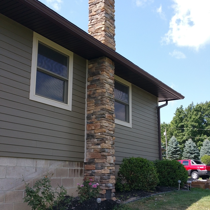Stone chimney