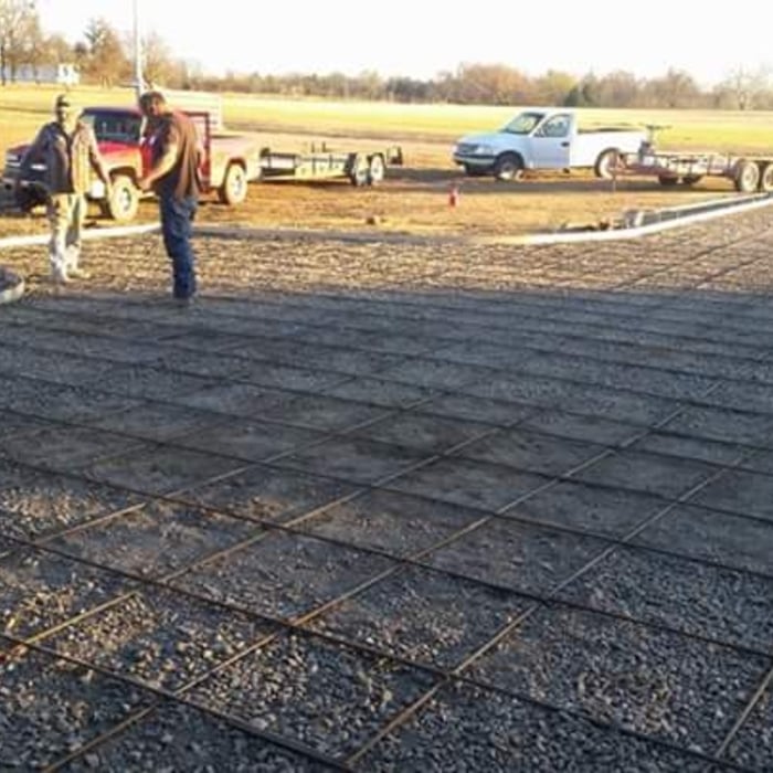 setting up the driveway