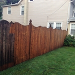 Powerwashed fence