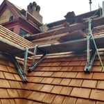 Red Cedar roofing project in Bar Harbor