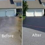 Seal patting driveway