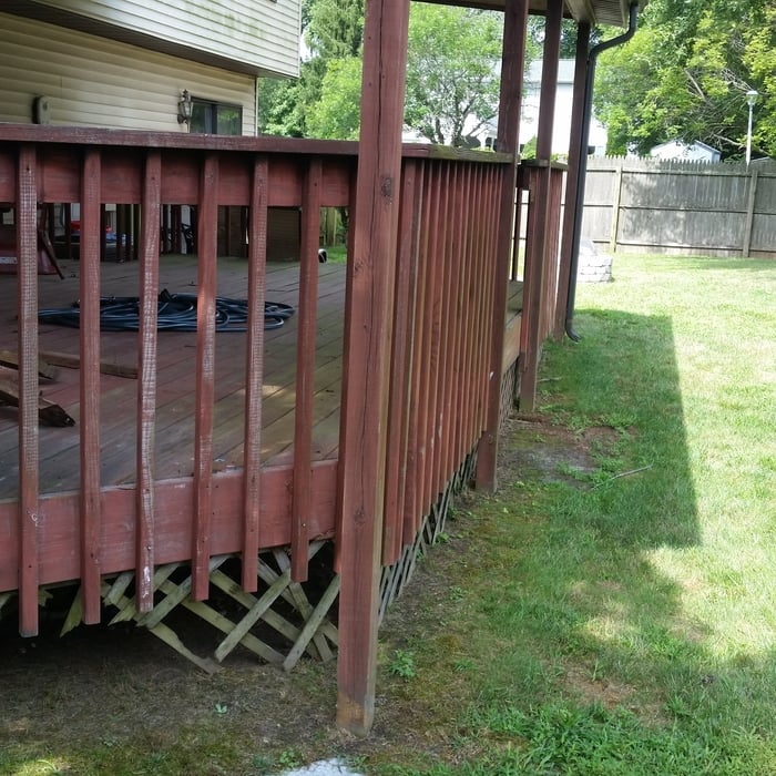 Deck to be removed
