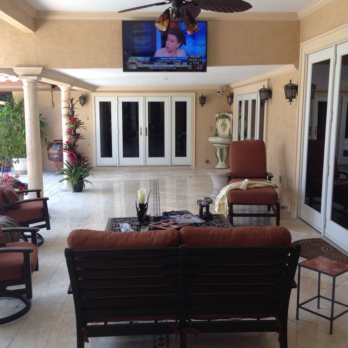 Outside Patio TV up