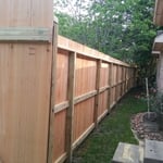 Wood fence