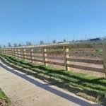 4 rail fence on cedar