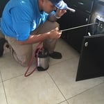 Plumbing void treatment.