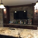 Custom Basement Back Bar