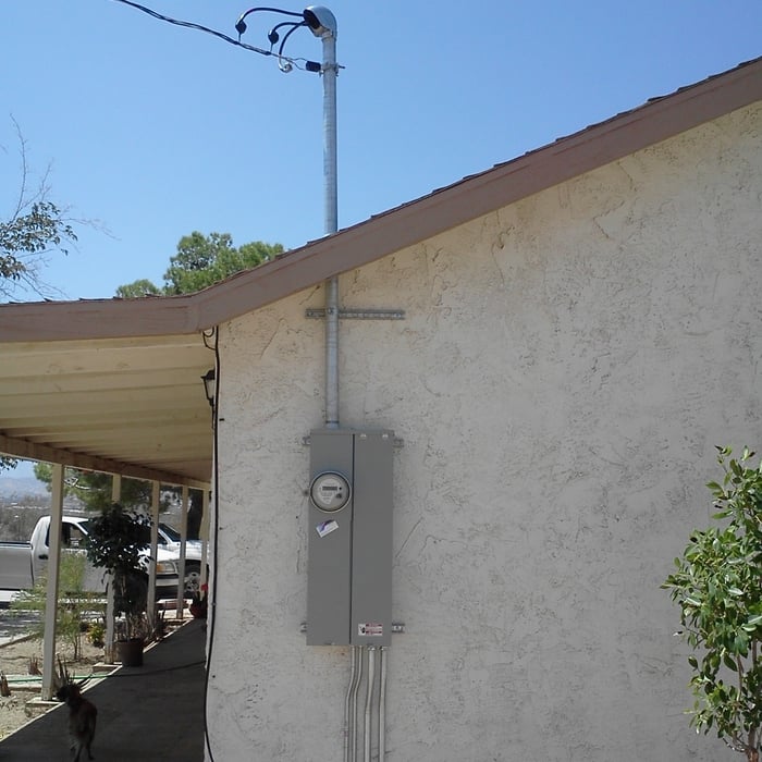 New 200 amp Metered Panel