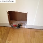New gas line for a stove/range
