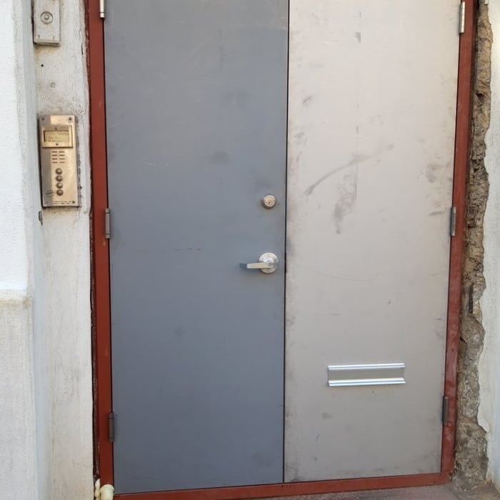 Metal double door installation Queens NY