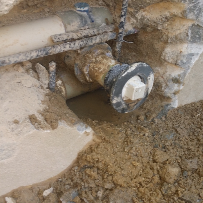 Leak in spa