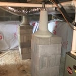 16 inch jacks on built peers with 8 ft 4x4