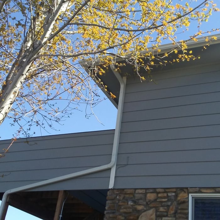 New downspout