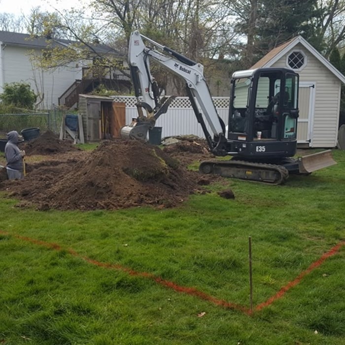 EXCAVATE FOR NEW CONCRETE FOOTINGS