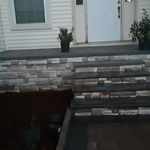 A beautiful front home steps and landing