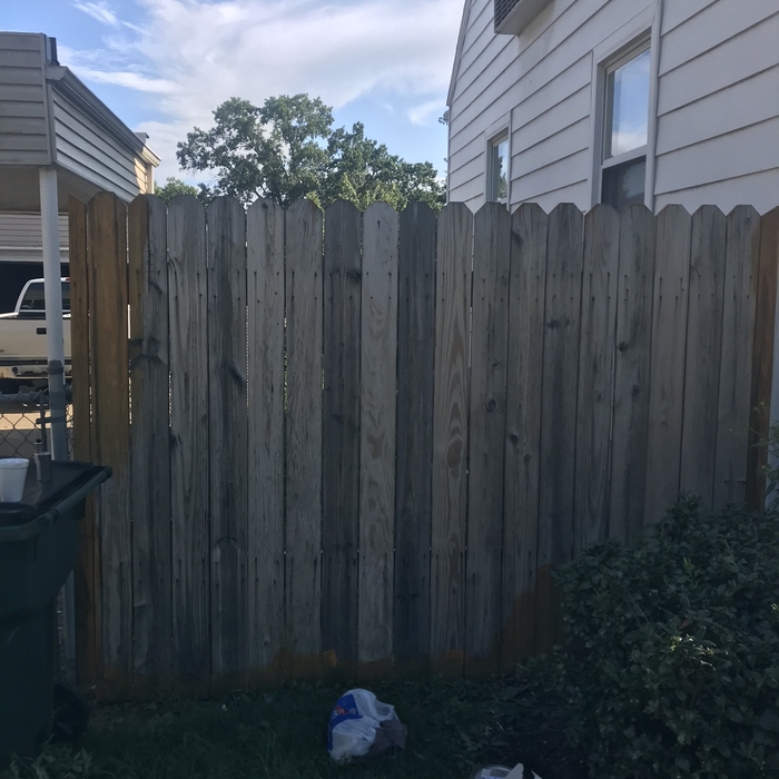 Small Fence Staining