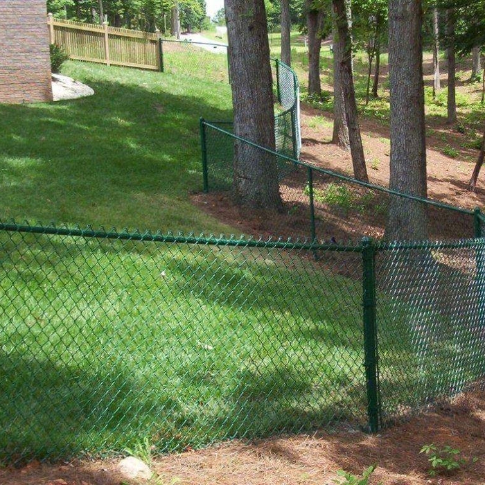 Green vinyl coated