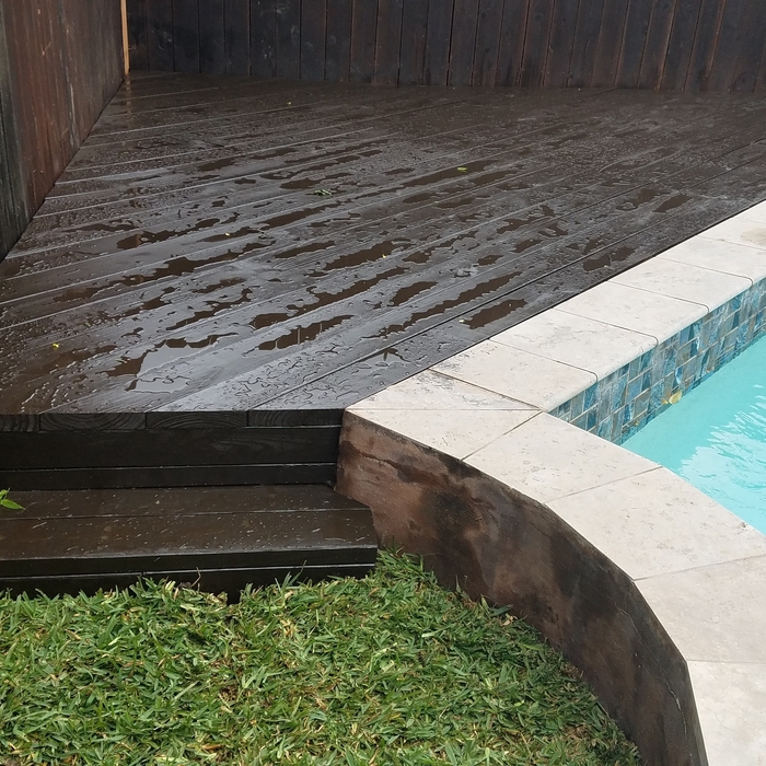 Wood deck
