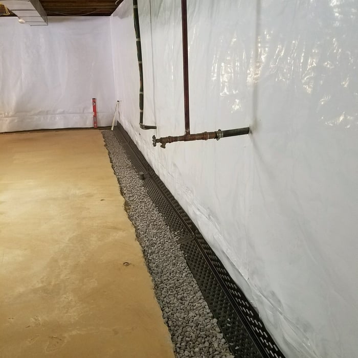 Before concrete is layed