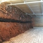 INSTALLING FENCH DRAIN