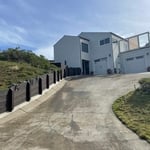 Garage addition with deck