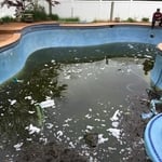 At opening and draining