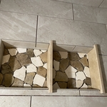 Shadow Box with Natural Stone