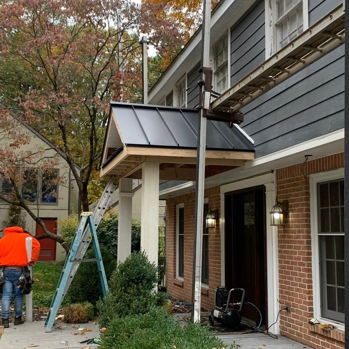 Standing Seam Porch Roof