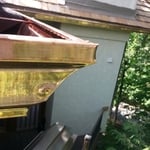 copper hand cut miter