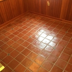 Clay Tile after clean and seal