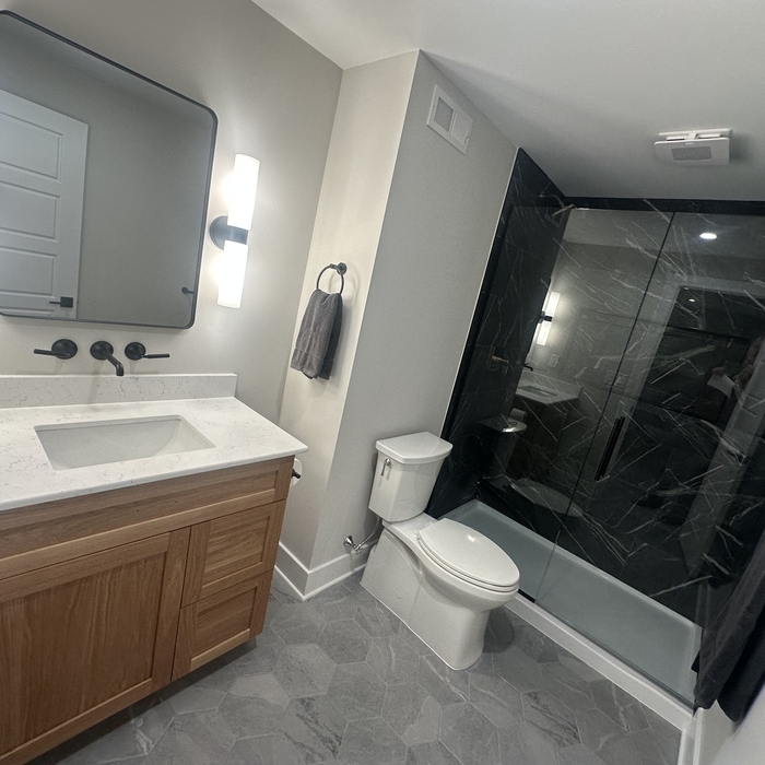 Basement bathroom
