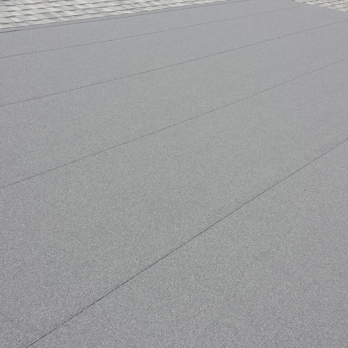 Example of rubber roof installation