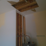 Holes in ceiling due to plumbing issues