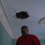 Step through in ceiling