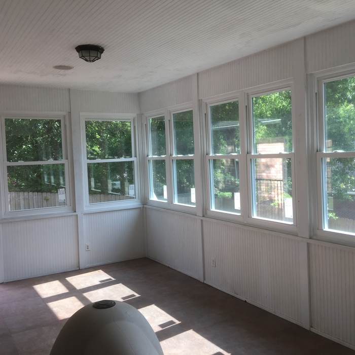 Sunroom- new window installation