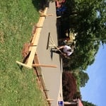 Poured and leveling out even