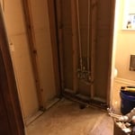 Removed shower