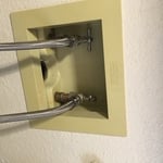 washer bibs replaced with new braided steel hoses