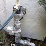 old manifold needing replacement
