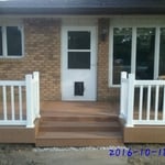 Rustic Composite Deck Front View
