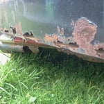 Repair rust on trailer