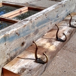 Rustic Mirror and Coat Rack