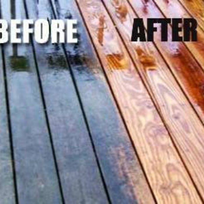 Deck power wash