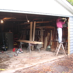 tearing out the old