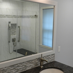 Reflection Of Master Shower in Mirror