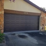 Dark brown door