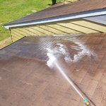 Roof shingles deep cleaning