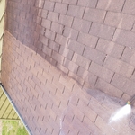 Pressure Washing roof shingles